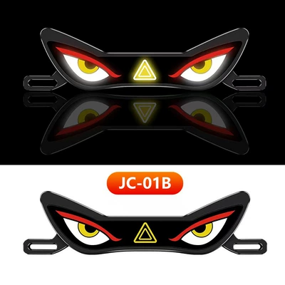 Motorcycle Led Devil Eye License Plate Light Electric Vehicle Modified Rear Tail Light Ambient Light (Other lights) - 01