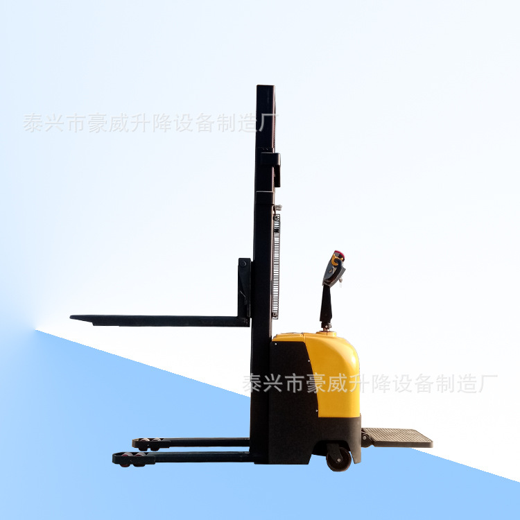 泰兴豪威1.5吨3.5米电动液压升降叉车 蓄电瓶堆高车 电动液压叉车