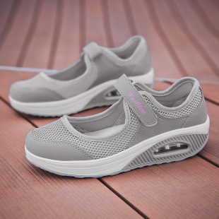 2025 New Large Size Cross-Border Rocking Shoes, Lazy Shoes, Breathable Casual Shoes, Pumps, Nurse Women's Shoes, Walking Shoes