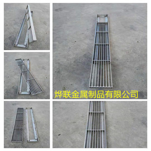 304 Stainless Steel Grille Drainage Ditch Cover Stainless Steel Rainwater Grate 100*1000*30 in Stock