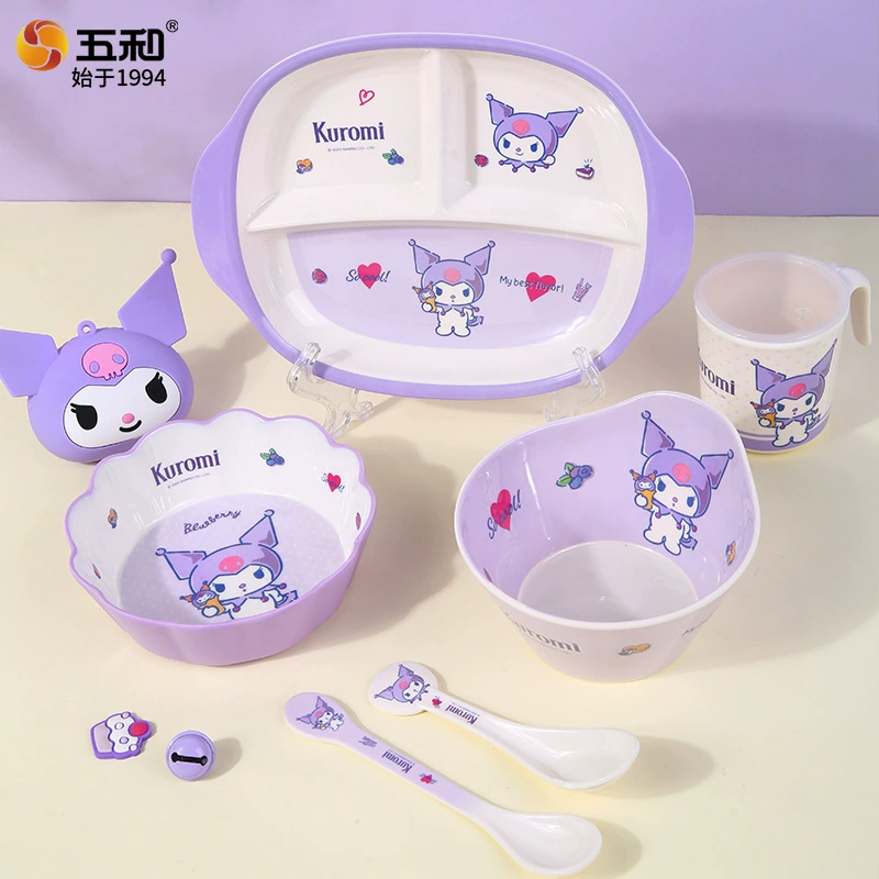 Детская посуда для кормления, милая тарелка для еды для мамы и малыша с стеклом