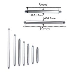 クロスボーダーステンレスdiyアクセサリー替えロッド舌釘耳橋工業ロッド穿刺アクセサリー工場卸売り