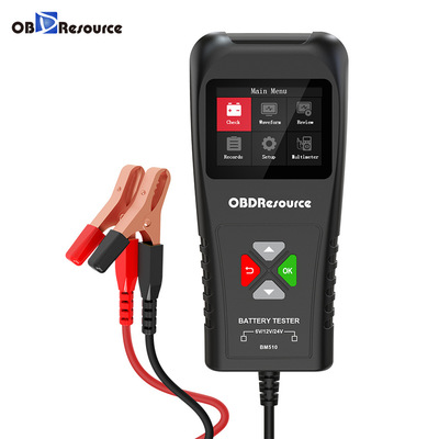 BM510专业级电瓶测试仪6v/12v/24v电瓶分析仪专利产品不分正负级|ms