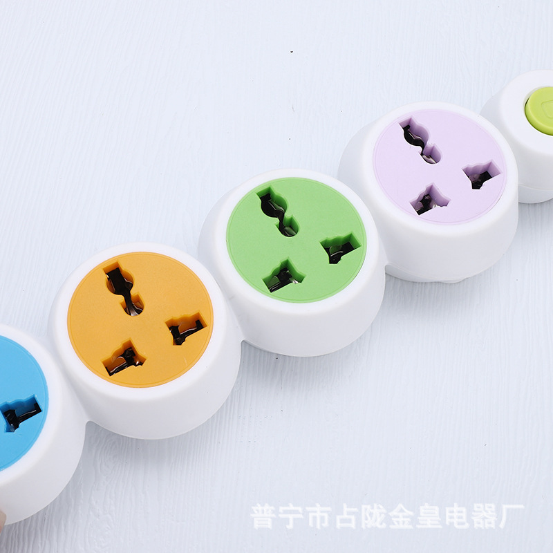 Bola de calabaza de azúcar 3 bits 4 bits 5 bits con 3 USB enchufe de línea de carga modelado enchufe creativo enchufe de color