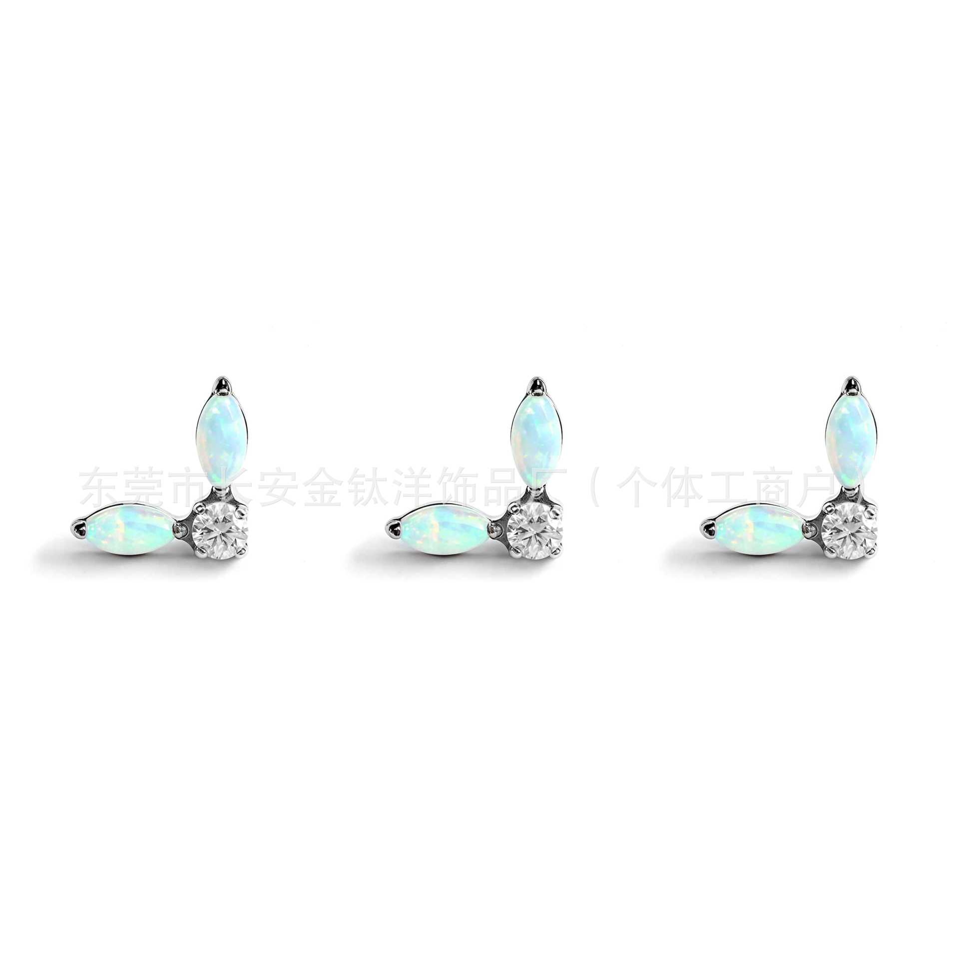 Labret piercing jewelry detail image