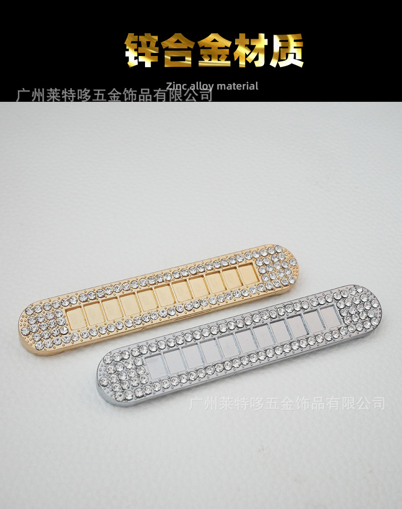 New car temporary parking plate number plate metal diamond temporary parking plate mobile license plate car interior accessories