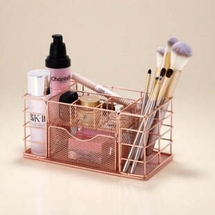 Nordic Desktop Partition Metal Drawer Type Storage Box Office Supplies Storage Stationery Data Cosmetic File Rack