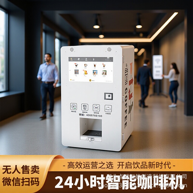 24-Hour Non-Stop Operation, Commercial Coffee Machine, Self-Service Unmanned Milk Tea Machine, Convenience Store Billiards Machine, Intelligent and Fully Automatic