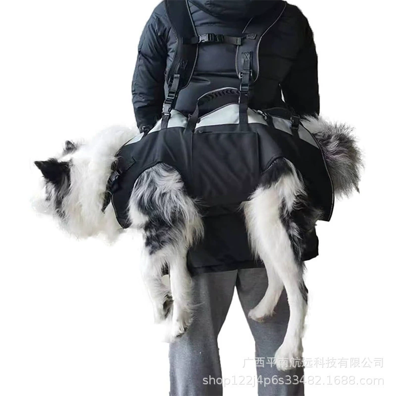 Рюкзак для прогулок с собакой, многофункциональная сумка-парашют для горизонтальной переноски, ремень для рюкзака, портативная сумка для переноски на четырех ногах для домашних животных