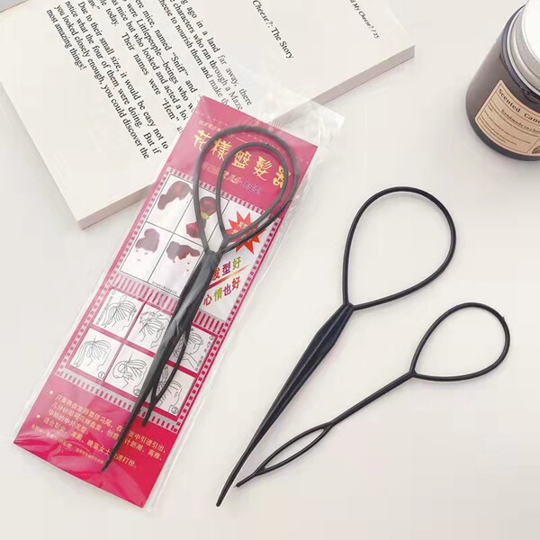 Adult Children's Hair Tie Artifact Female Coiling Hair Pull Hair Braiding Tool Flower Bud Ball Head Hair Pull Needle Hair Needle