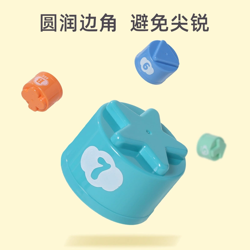 Мультфильм цифровой конструктор, Джenga, когнитивная башня, игрушка, раннее развитие, с милыми медвежатами