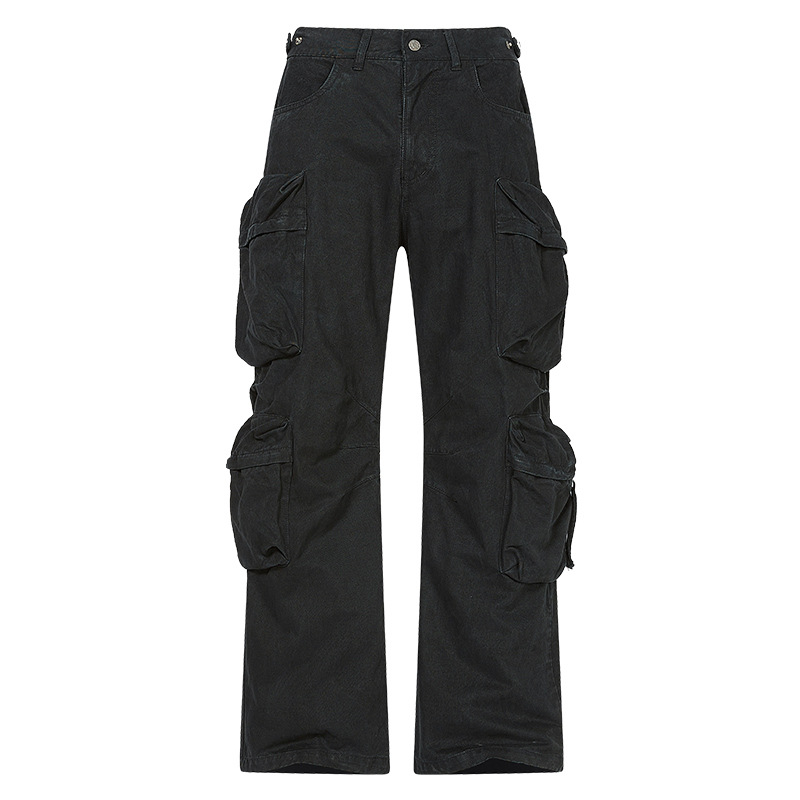 Men's Clothing Thai King Men's Wear 2024 casual pants men's autumn and winter ready to wear loose multi pocket trousers mopping pants men_voghion.com