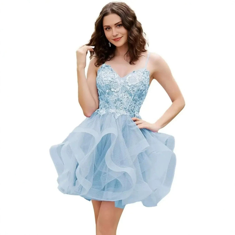 Women Sexy Sequin Homecoming Dresses 2026 Short Prom Dress Sparkly Tulle Cocktail Party Gowns Women Sexy Sequin Homecoming Dresses 2026 Short Prom Dress Sparkly Tulle Cocktail Party Gowns