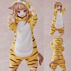 模型ケース装飾用コンピューターフィギュア漫画二次元デスクトップ飾り虎皮黄豆粉ミニ