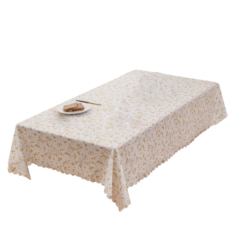 TPU manteles de mesa impermeables, a prueba de aceite, anticontaminación, viento pastoral, flores trituradas, mesa de té, mesa de mesa, mesa de mesa, mesa de mesa, comercio exterior al por mayor