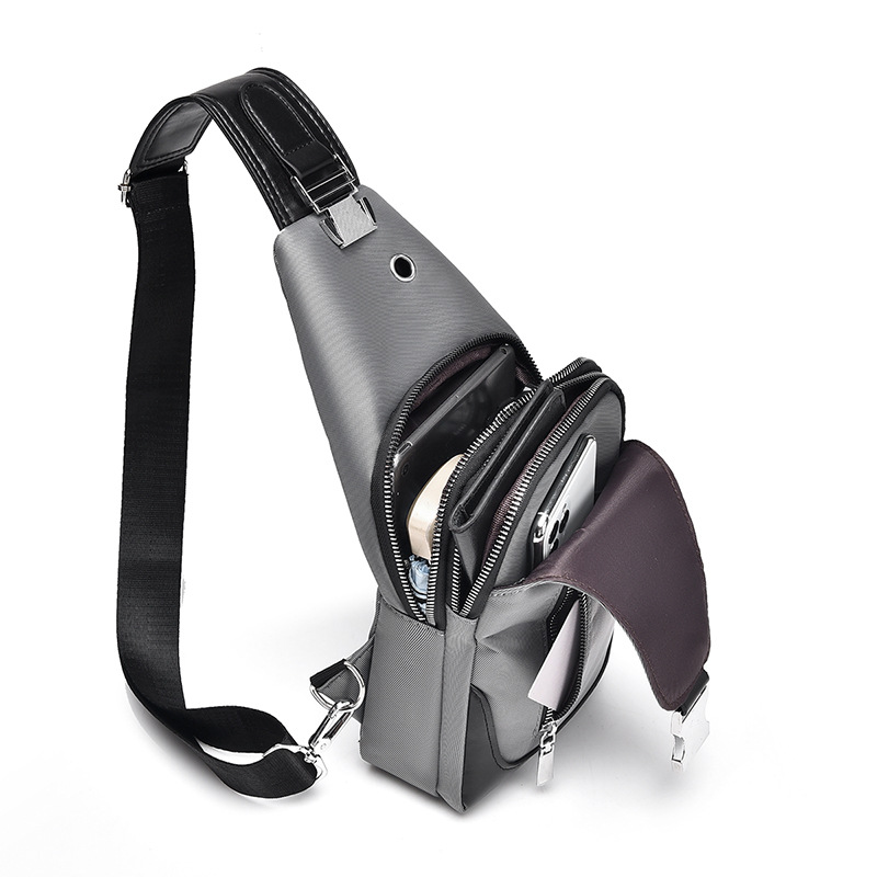 Botel bolsa de pecho marca de moda Oxford tela hombro mensajero bolsa 2023 nueva carga pequeña mochila de los hombres bolso colgante casual moda