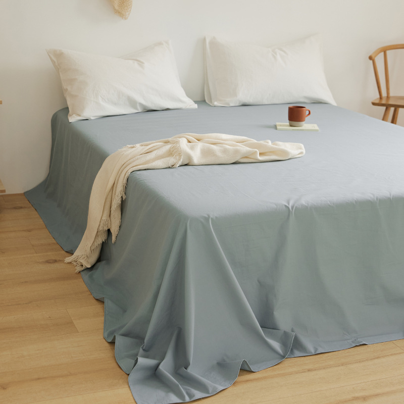 100 sábanas de algodón de color sólido sábanas de algodón dormitorio sábanas dobles individuales sábanas de piel de padres