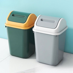 蓋付きの蓋付きトイレ用ゴミ箱、リビングルームとキッチン用の蓋付き、厚みのあるクリエイティブな正方形のゴミ箱