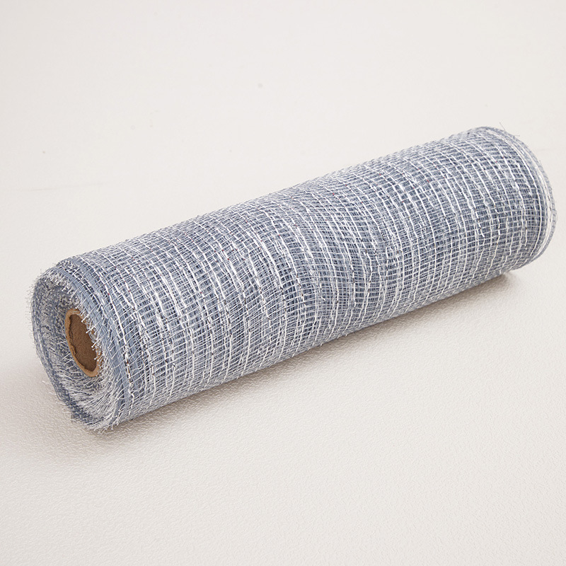 Rollo de malla de PP de 10 pulgadas * 10 yardas, material para guirnaldas, hilo de malla dorado navideño, cinta para embalaje con atmósfera festiva. image 18