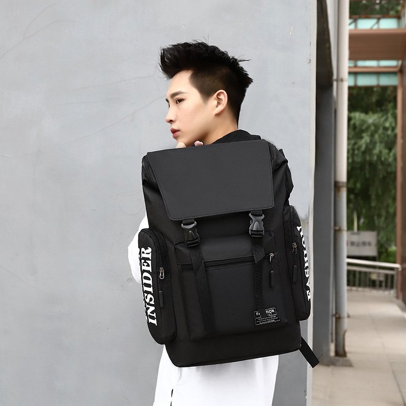Customized backpack for men's leisure outdoor travel, college student backpack, new business fashion computer bag, large capacity