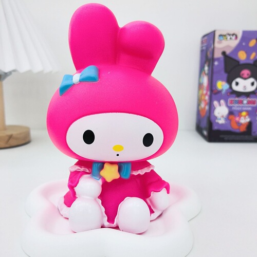 New Internet celebrity Melody desktop ornaments toy piggy bank cartoon style Kuromi enamel piggy bank