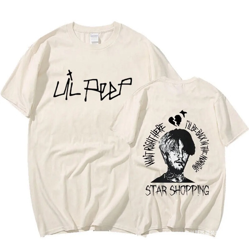 Rapper Lil Peep Cry Baby T-Shirt Men's Fashion Retro Hip Hop T-Shirt Unisex