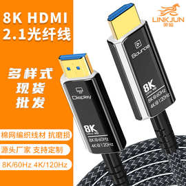 HDMI编织光纤线8K2.1版预埋家庭布线显示器视频游戏高清连接线