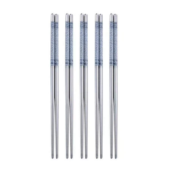 Blue and white chopsticks-five pairs