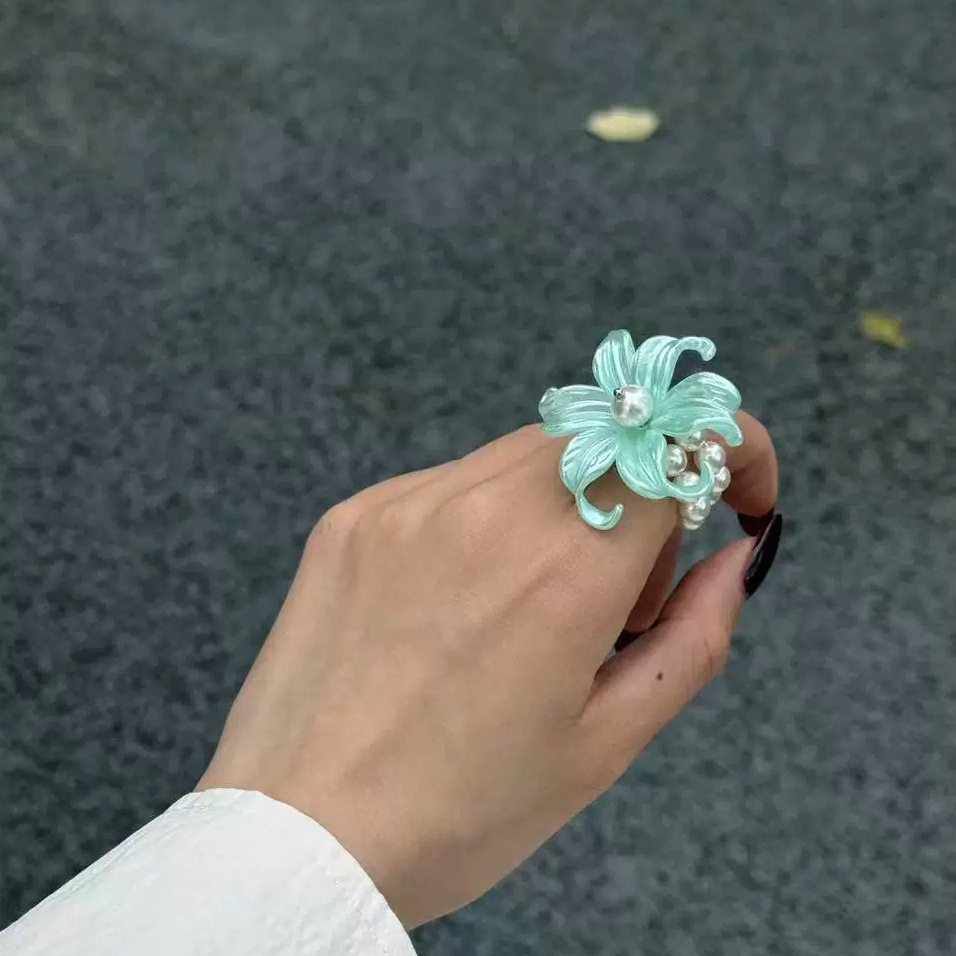 민트그린 플라워링 #Z-X075