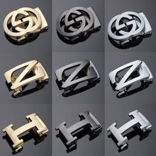 新款自动扣裤腰带皮带扣扣头高档男士裤带3.5CM配件卡扣合金