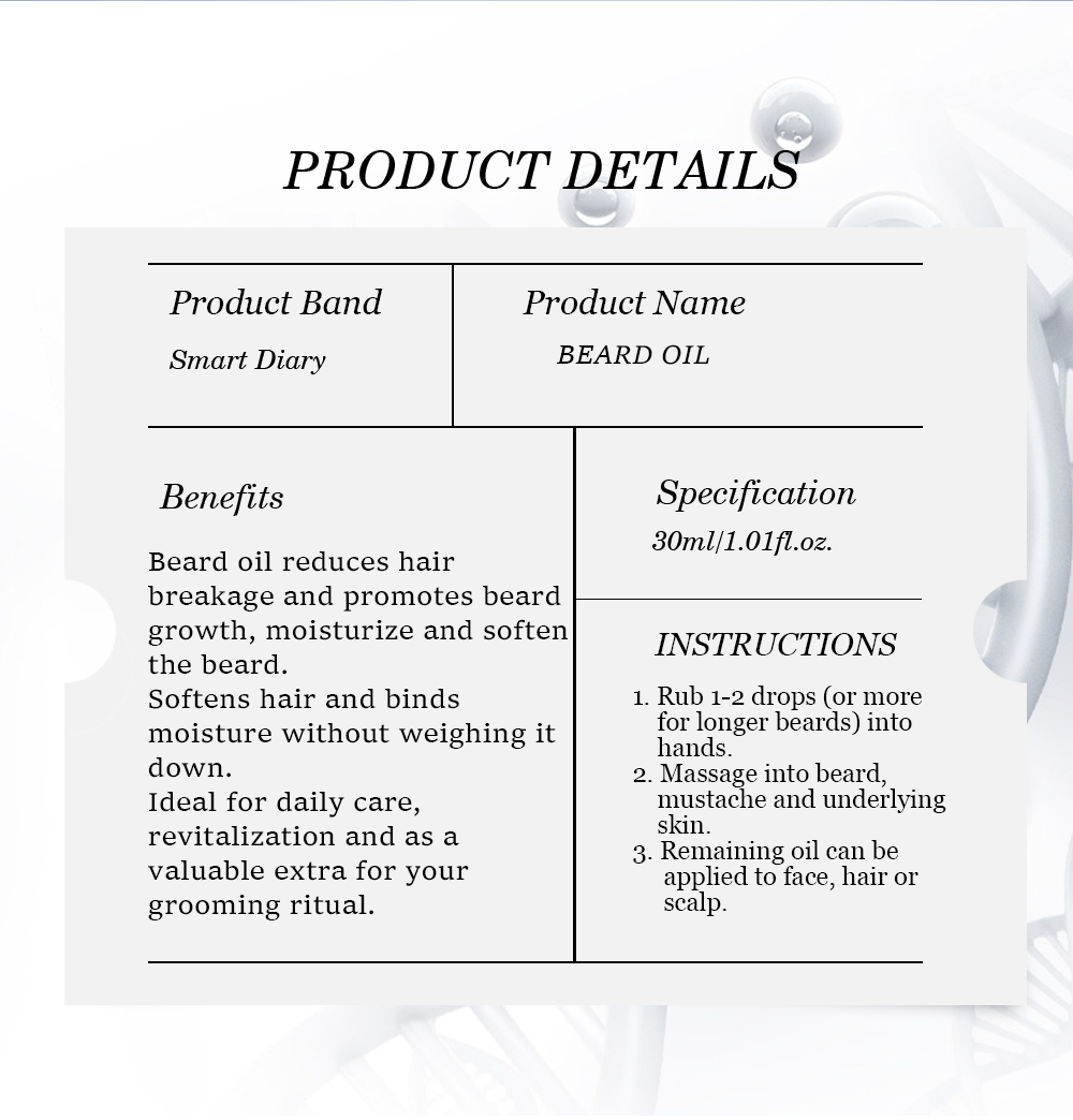 Smart Diary Beard Growth Oil Image 5