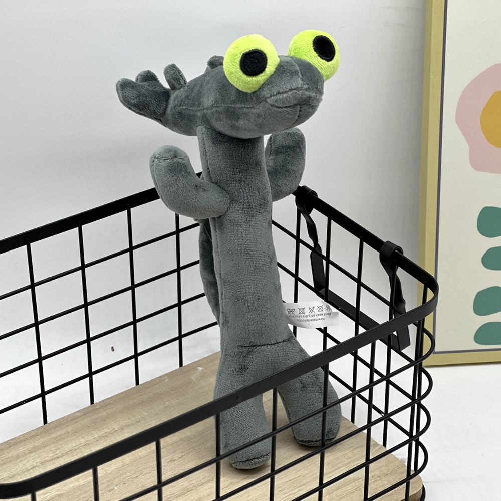 Rajat ylittävä uusi tuote Tanssiva lohikäärme pehmo Tanssiva lohikäärme hampaaton harmaa isosilmäinen pehmolelu nukke_voghion.com