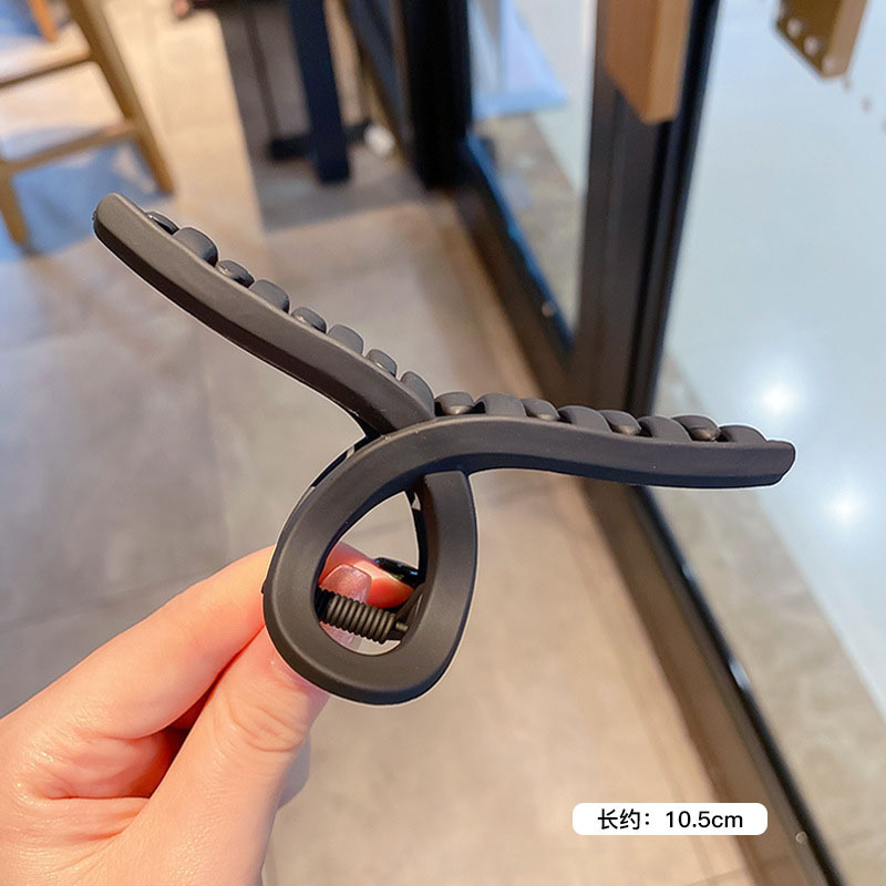 Tocado con clip cuadrado de Maillard, elegante coreano francés, retro, clip de tiburón, red, temperamento rojo, pinza para el cabello, accesorios para el cabello