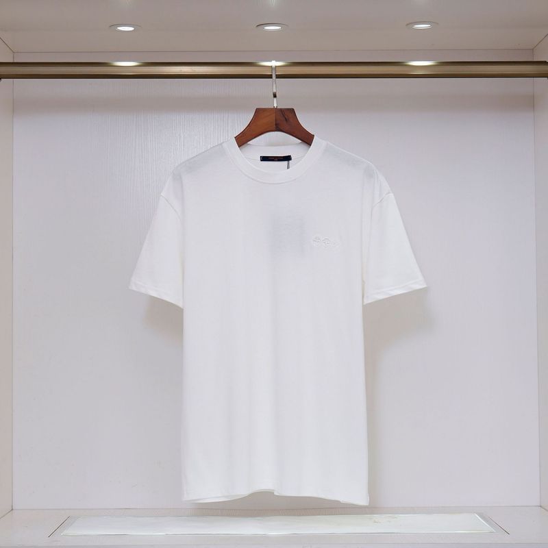 国境を越えた25ss夏の新型230グラムの双糸綿はアルファベットロゴで男女の同じファッションtシャツを刺繍している|undefined