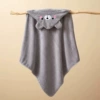 S-patterned thick gray bear