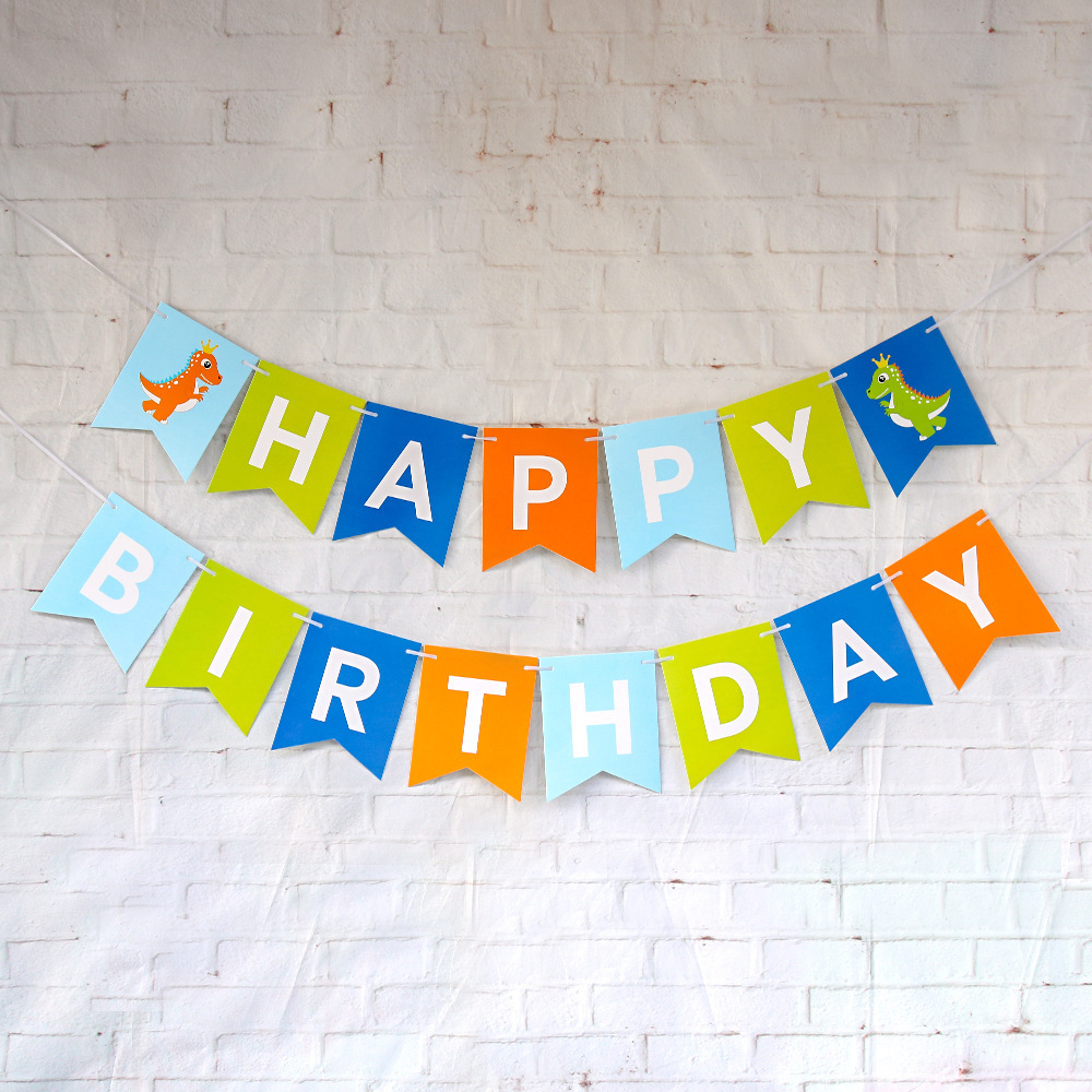 Guirnalda de Feliz Cumpleaños con Diseño de Cola de Pez en Papel Dorado, Decoración para Fiesta