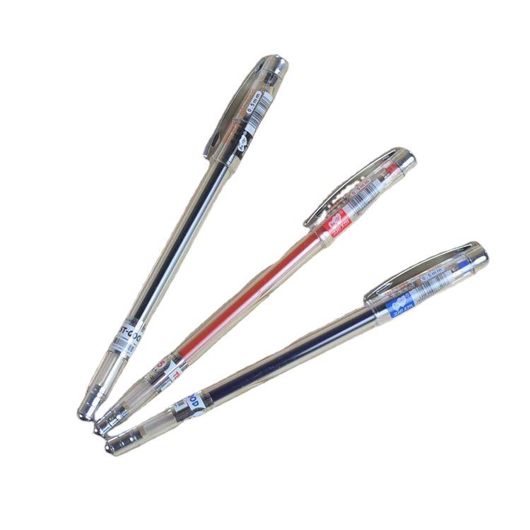 BOSOM 2501 테스트 펜 0.5MM 바늘 젤 펜 도매 간단한 리필 펜 학생 사무실