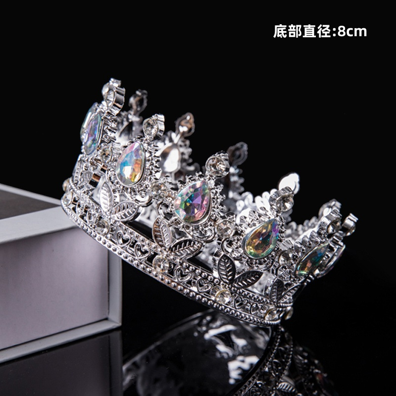 2025 Día de la Madre Gota de agua Diamante Corona Pastel Decoración Adornos Vista trasera Madre Acrílico Plug-in Mariposa Vestir