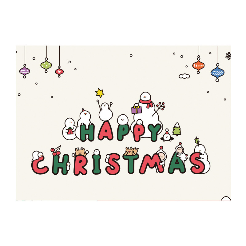 アマゾンの人気クリスマスセットサンタクロース漫画カード創造性祝福カード封筒シール|undefined