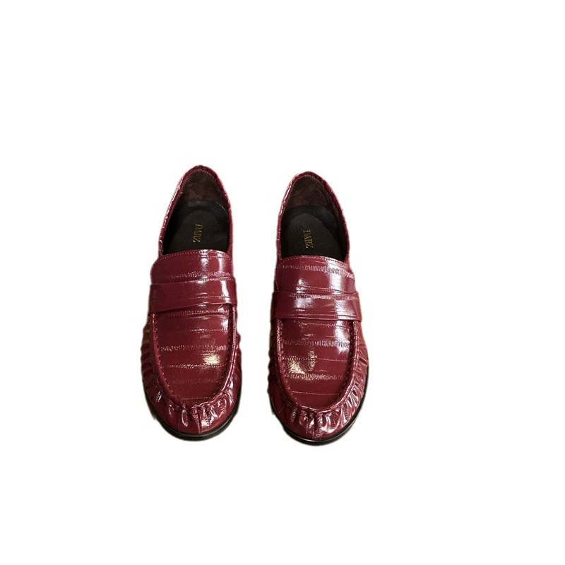 Shoes English style for leisure for leather shoes, fashionable universal footwear