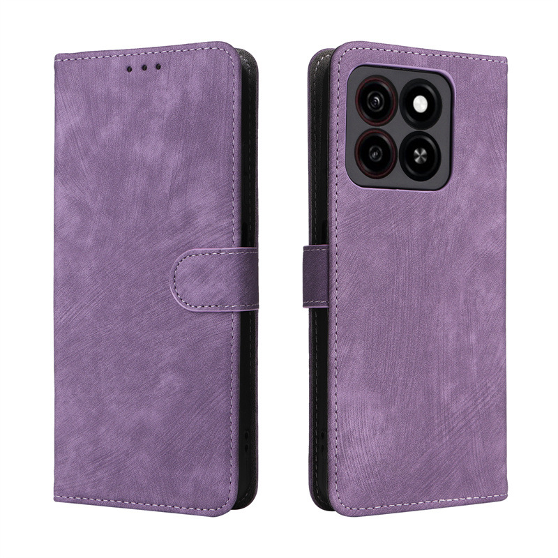 Compatible With A35/A55 ZTE Blade A55 Phone Anti-theft Swipe Leather Case_voghion.com