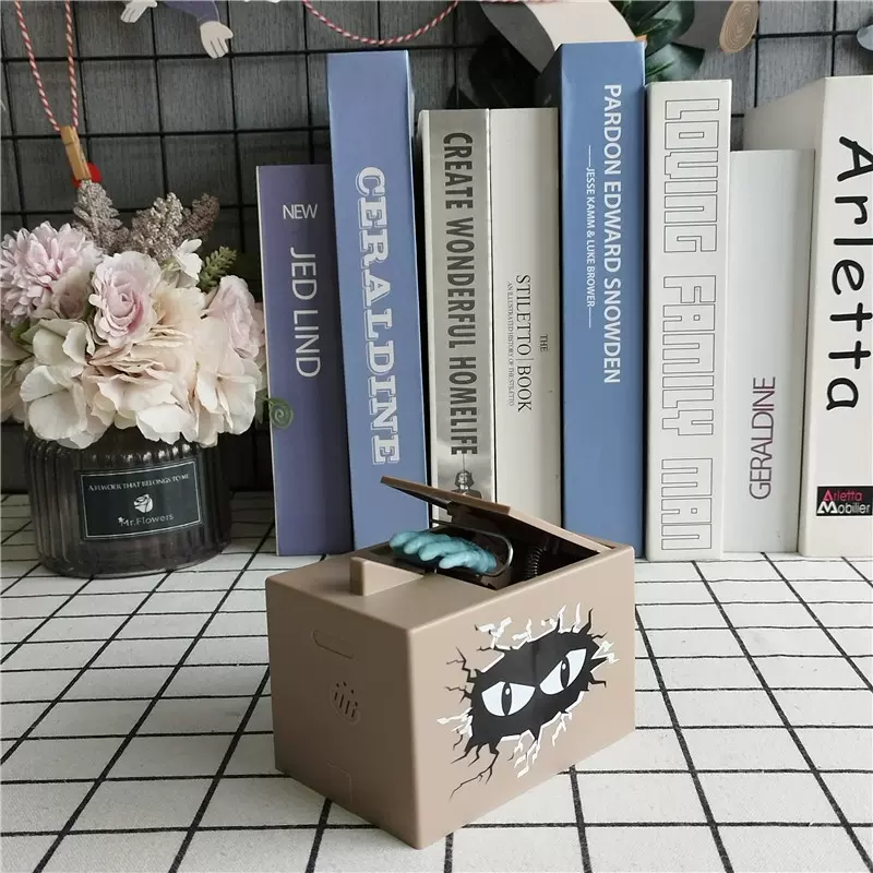 万圣节偷贪吃猫手存钱罐儿童卡通机器鬼手零钱硬币储蓄罐外销跨境