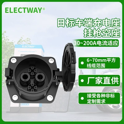 60~250A 1000V Chademo Japanese Standard Dc Charging Vehicle Inlet Socket (Elektrikli avtomobil şarj cihazları)