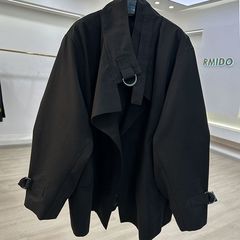 高级感韩系无扣短外套女2025年秋装新款气质小个子松弛感流行风衣