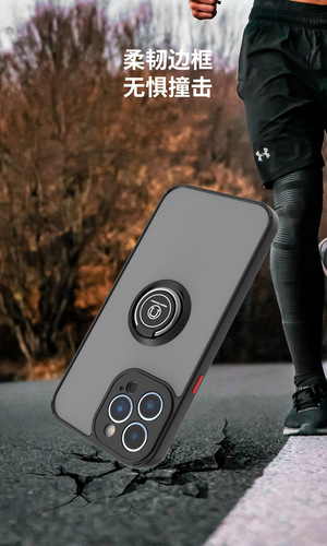 Suitable for iPhone 11 phone case, Qiyi generation ring magnet fine hole anti-fall Apple 14 Pro Max protective cover