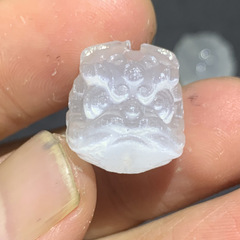 天然摩洛哥貓眼石膏晶配件通孔雕刻手鍊項鍊配件萌寵吊墜飾品批發