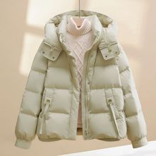 冬季新款小个子棉服女短款大毛领面包服棉袄羽绒棉衣厚外套