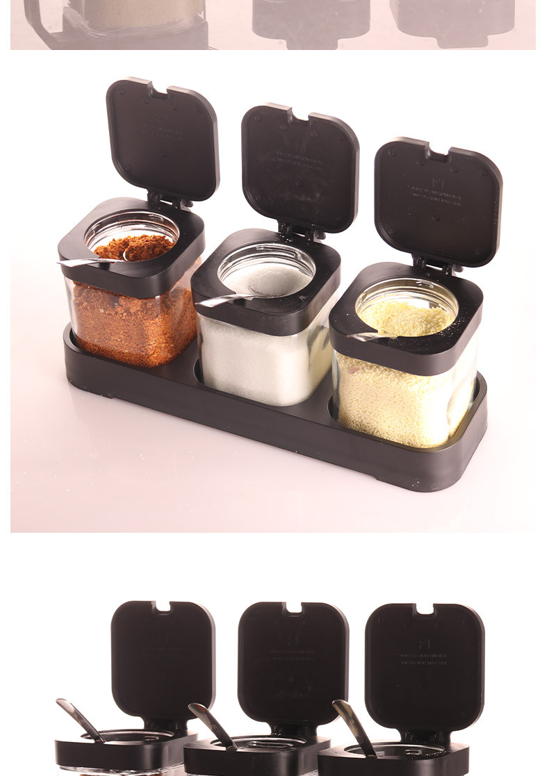 调料盒套装家用组合装厨房高端收纳盒罐子盐罐调料瓶调味料调味罐详情9