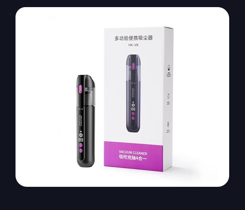 New car vacuum cleaner, multifunctional, powerful, wireless, with extra-large suction power, handheld, small size, and high power for home use
