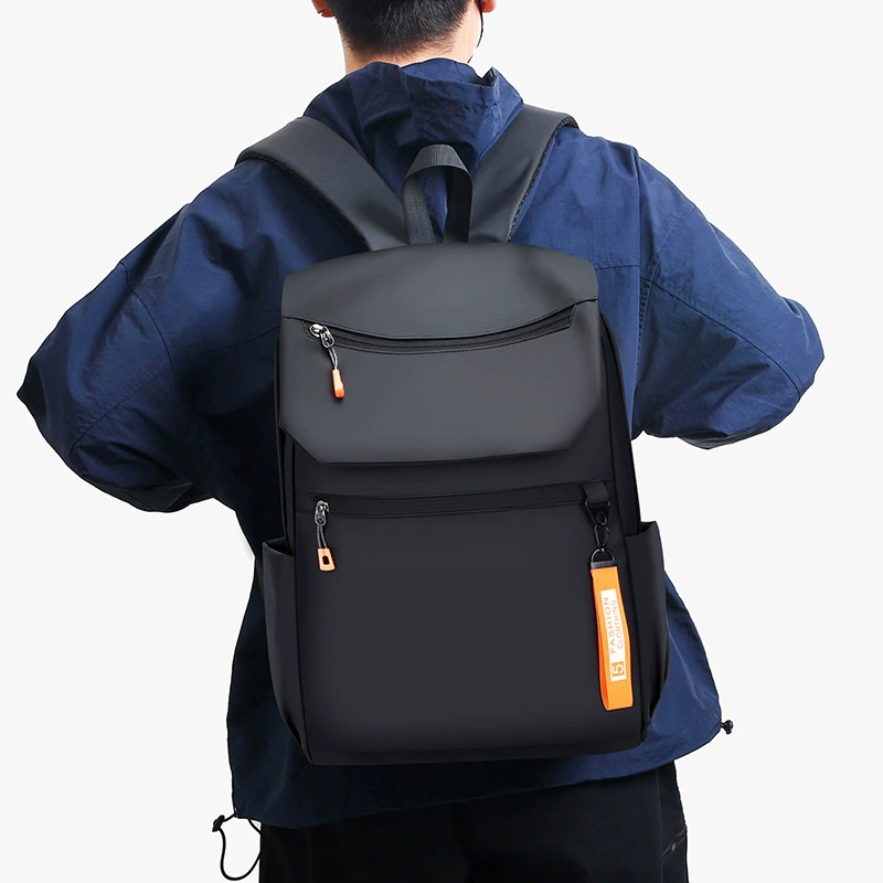 Black capacious laptop for leisure, travel bag, sports backpack, (Cross-border trading), wholesale
